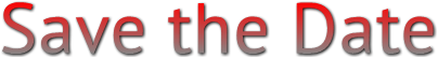 Save the Date Save the Date